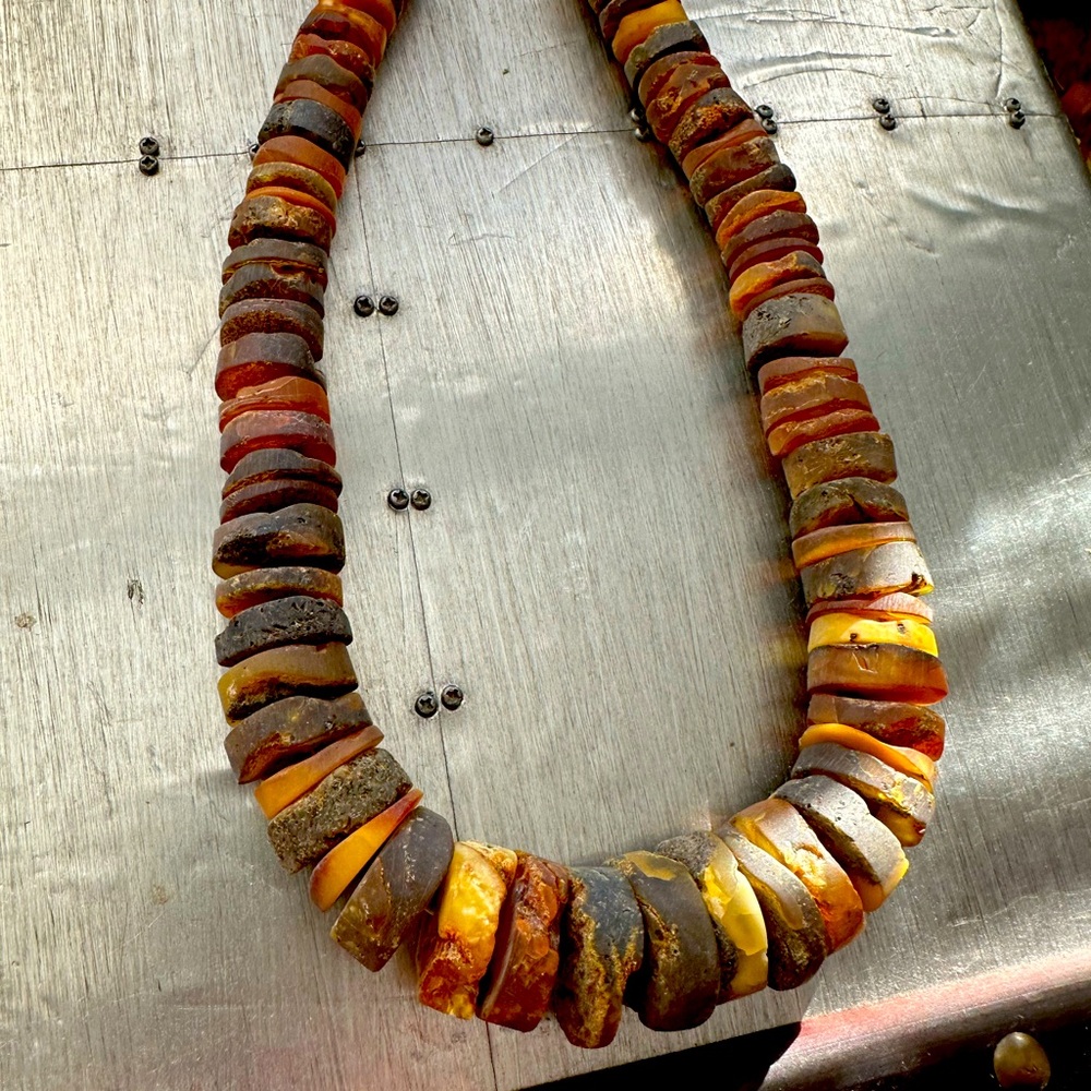 Baltic Amber necklace , rustic necklace
